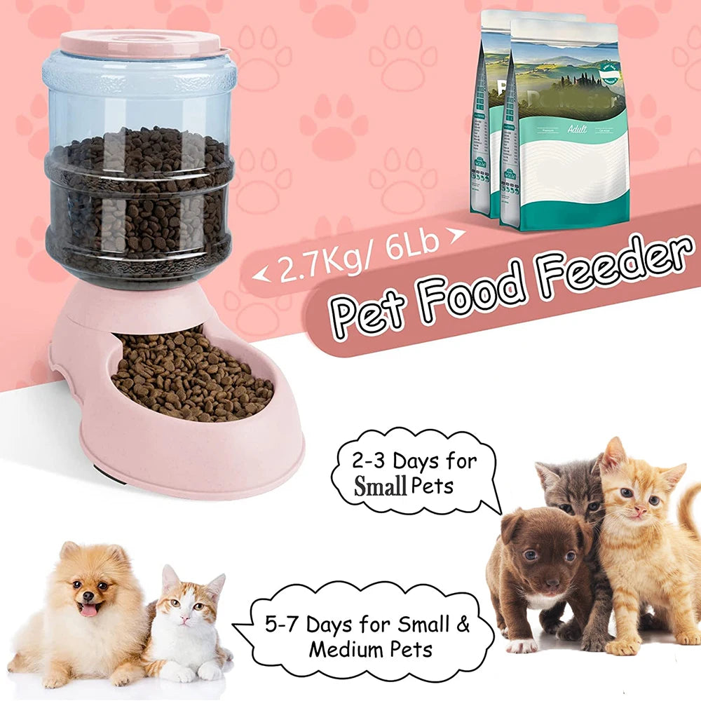 Automatic Pet Feeder & Water Dispenser – Large Capacity