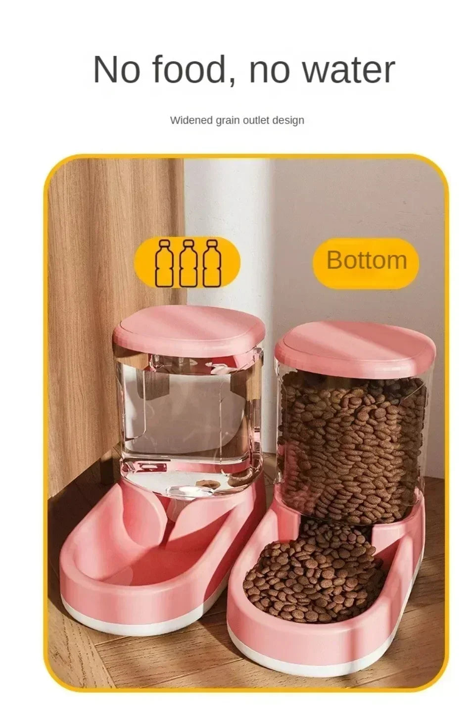 Automatic Pet Feeder & Water Dispenser – Food Bowl for Cats & Dog