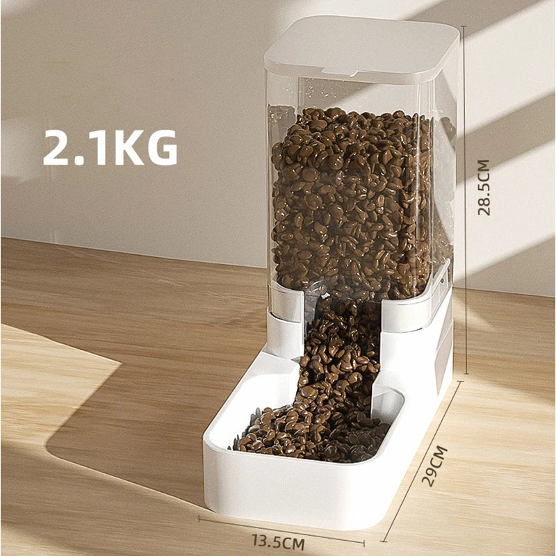 Automatic Pet Food Dispenser – Transparent Storage Bowl