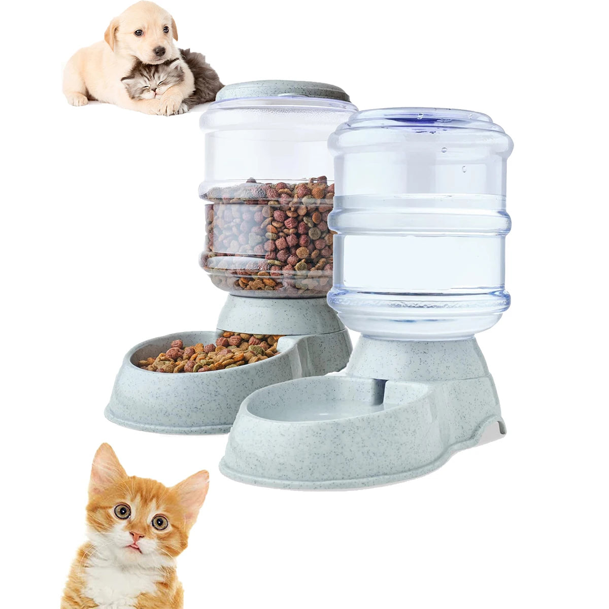 Automatic Pet Feeder & Water Dispenser – Large Capacity