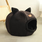Cozy Winter Cat Bed – Deep Sleep Basket & Small Dog House Tent