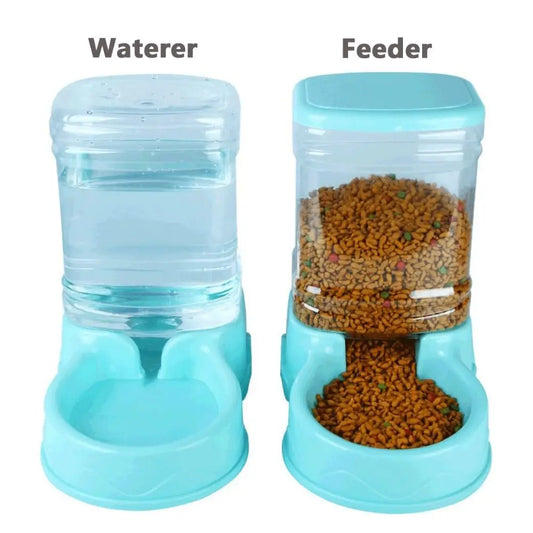 3.8L Automatic Pet Feeder & Water Fountain – Large Capacity Dispenser