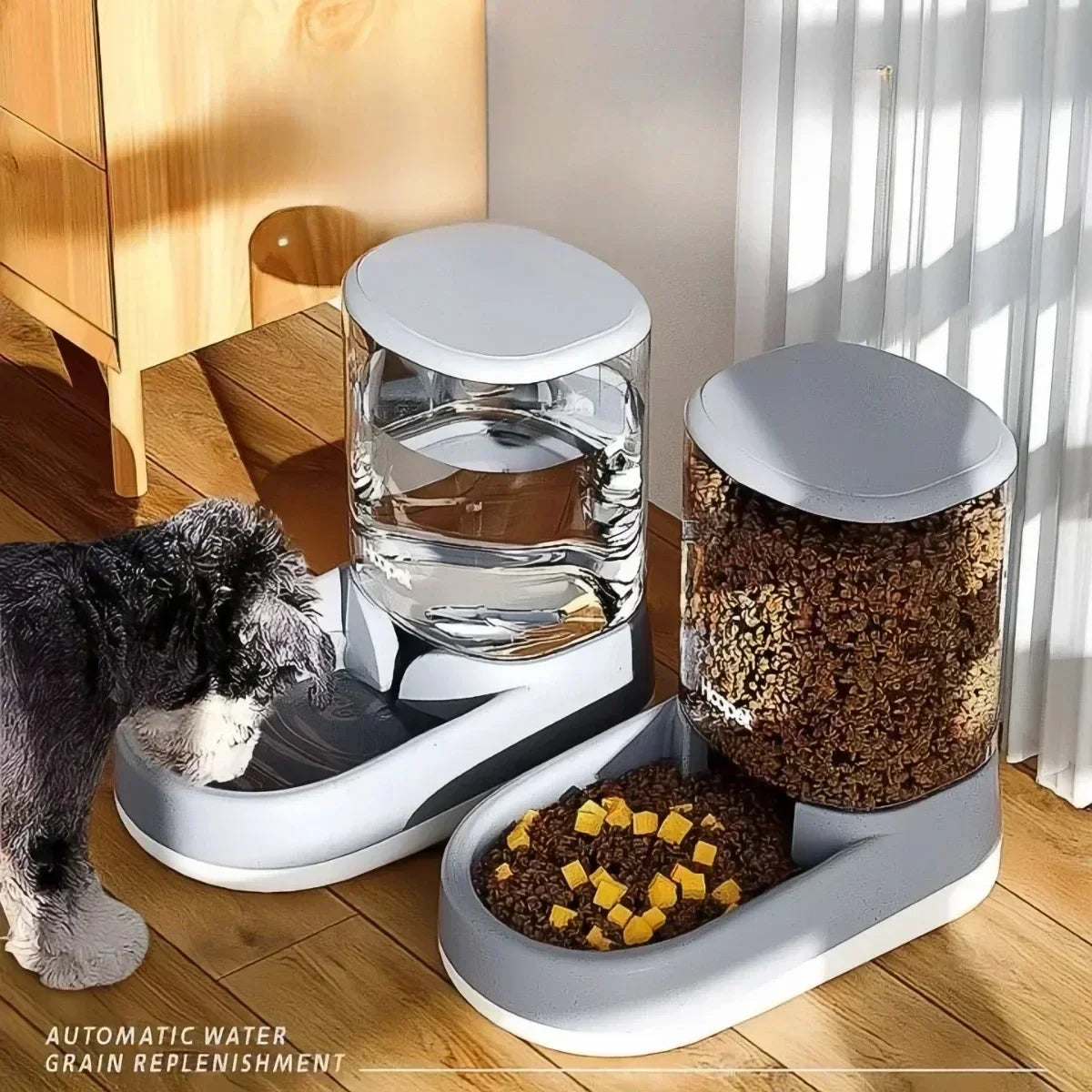 Automatic Pet Feeder & Water Dispenser – Food Bowl for Cats & Dog