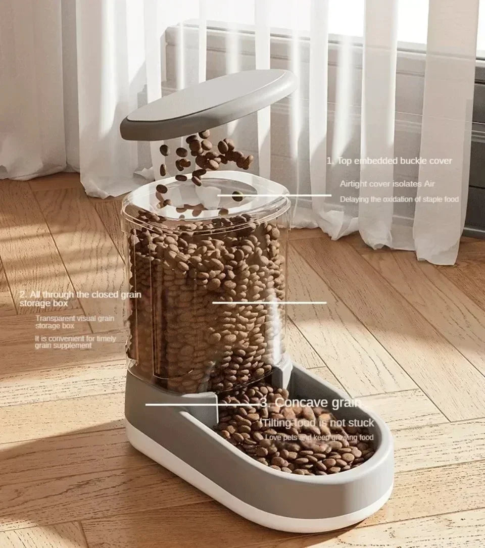 Automatic Pet Feeder & Water Dispenser – Food Bowl for Cats & Dog