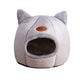 Cozy Winter Cat Bed – Deep Sleep Basket & Small Dog House Tent