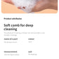 Silicone Pet Bathing Brush – Soft Massager & Cleaning Grooming Tool