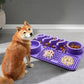 3-in-1 Slow Feeder Dog Bowl – Licking Mat for Anxiety Relief