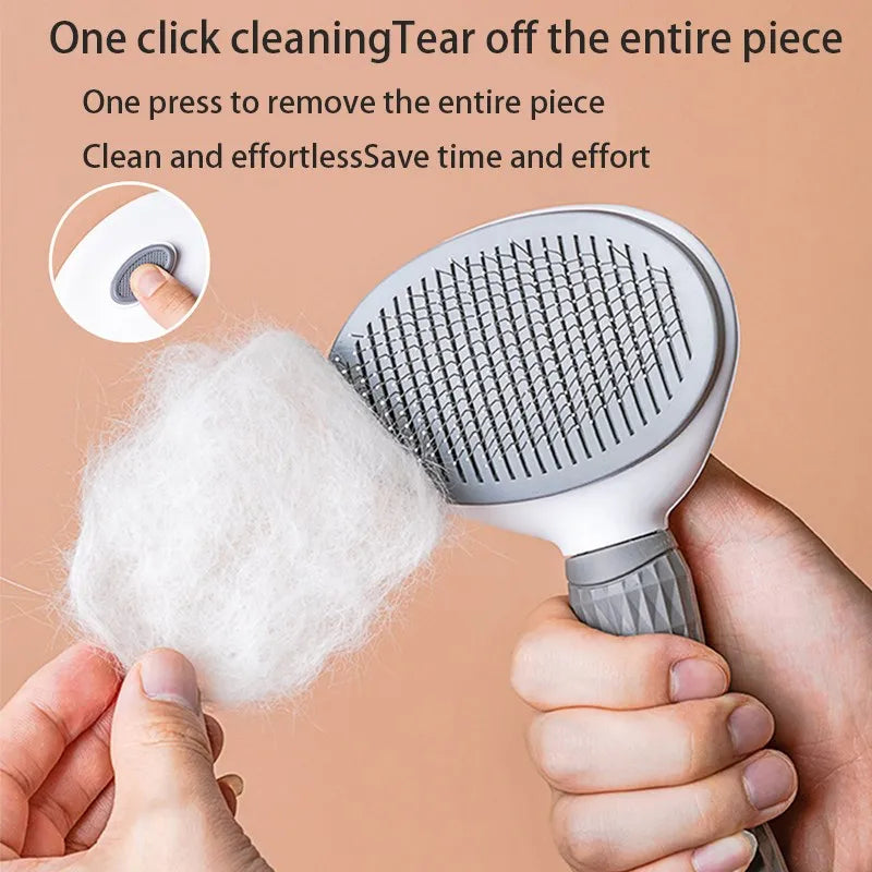 Pet Hair Brush – Grooming Comb for Dogs & Cats, Fur Remover Tool