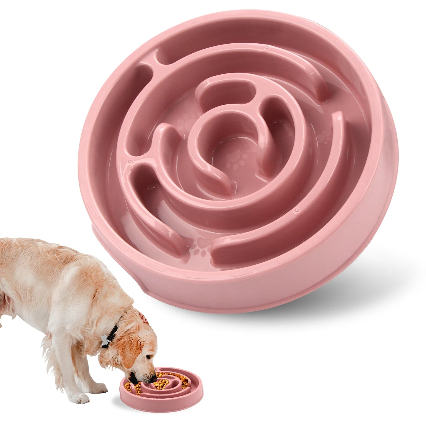 Anti-Gulping Dog Bowl – Slow Feeder & Non-Slip Design