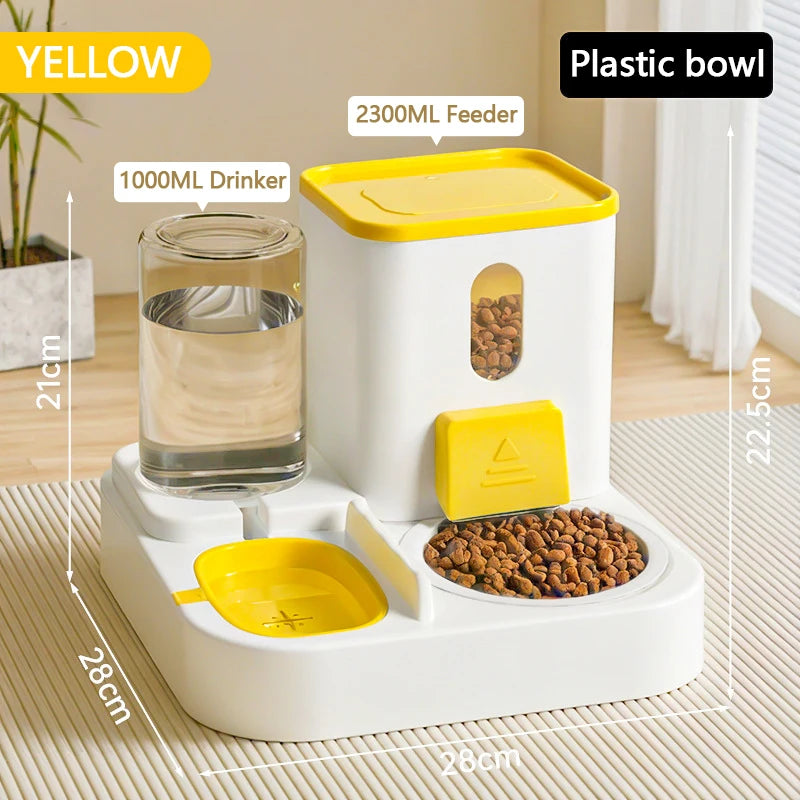 Automatic Pet Feeder & Water Fountain – Large Capacity for Cats & Dogs