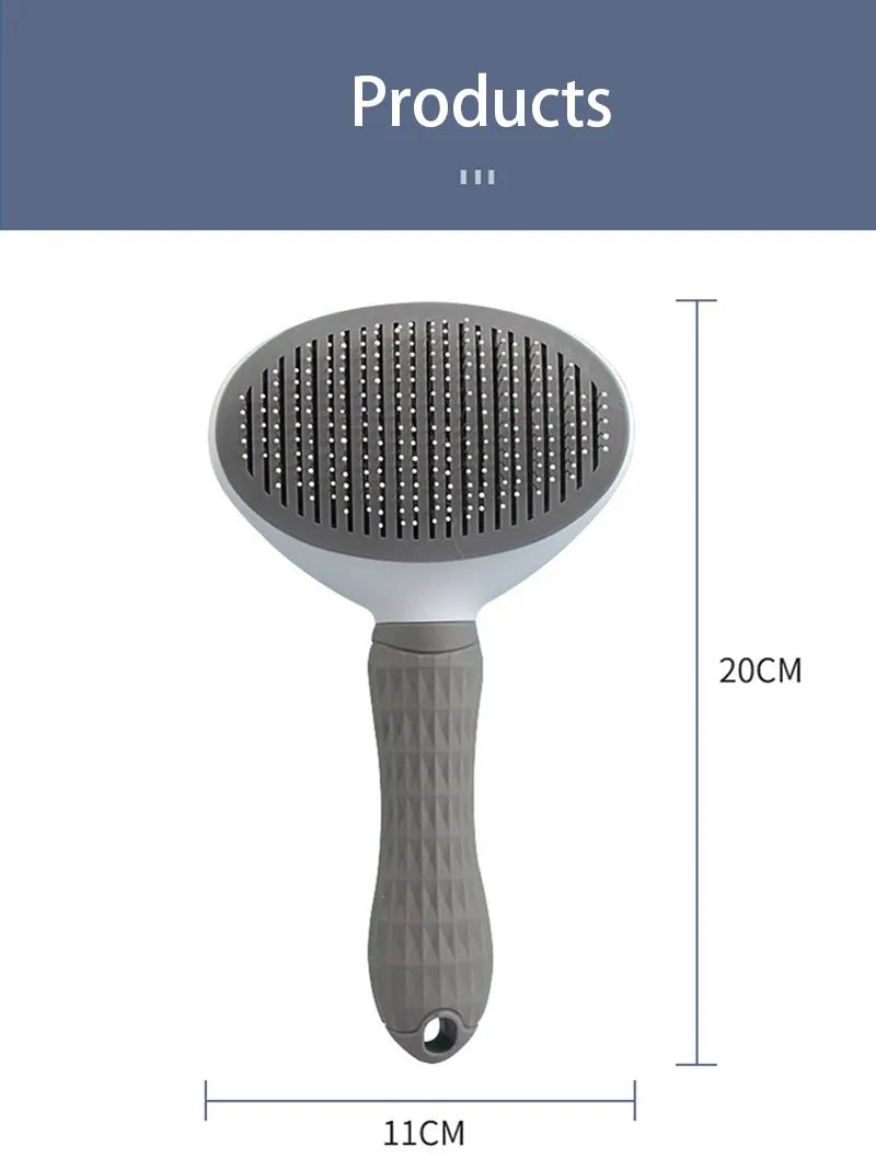 Pet Hair Brush – Grooming Comb for Dogs & Cats, Fur Remover Tool