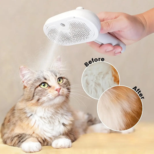 Upgraded Steam Grooming Comb – Hair Removal & Styling for Pets