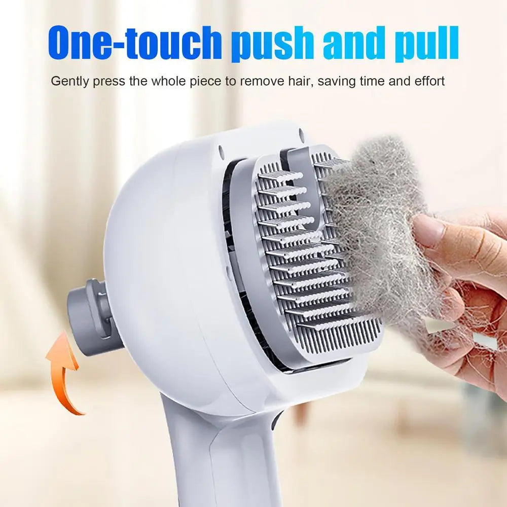 Self-Cleaning Pet Hair Remover Brush – For Dogs & Cats
