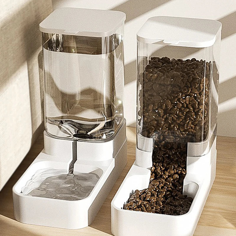 Automatic Pet Food Dispenser – Transparent Storage Bowl