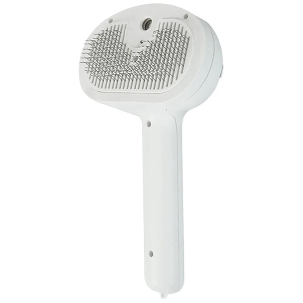 2-in-1 Cat Steam & Hair Remover Grooming Brush