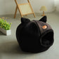 Cozy Winter Cat Bed – Deep Sleep Basket & Small Dog House Tent