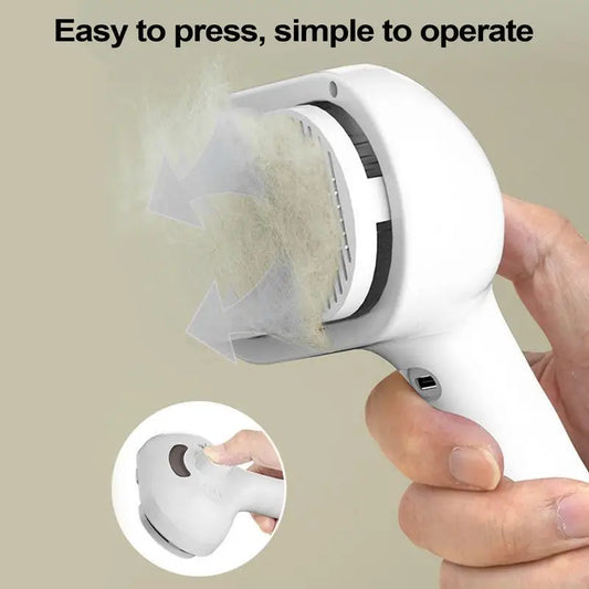 Upgraded Pet Grooming Comb – Steamy Hair Removal & Styling Brush for Dogs & Cats