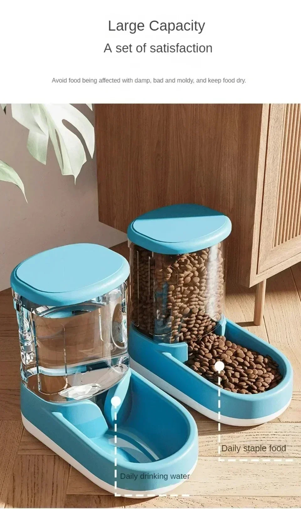 Automatic Pet Feeder & Water Dispenser – Food Bowl for Cats & Dog