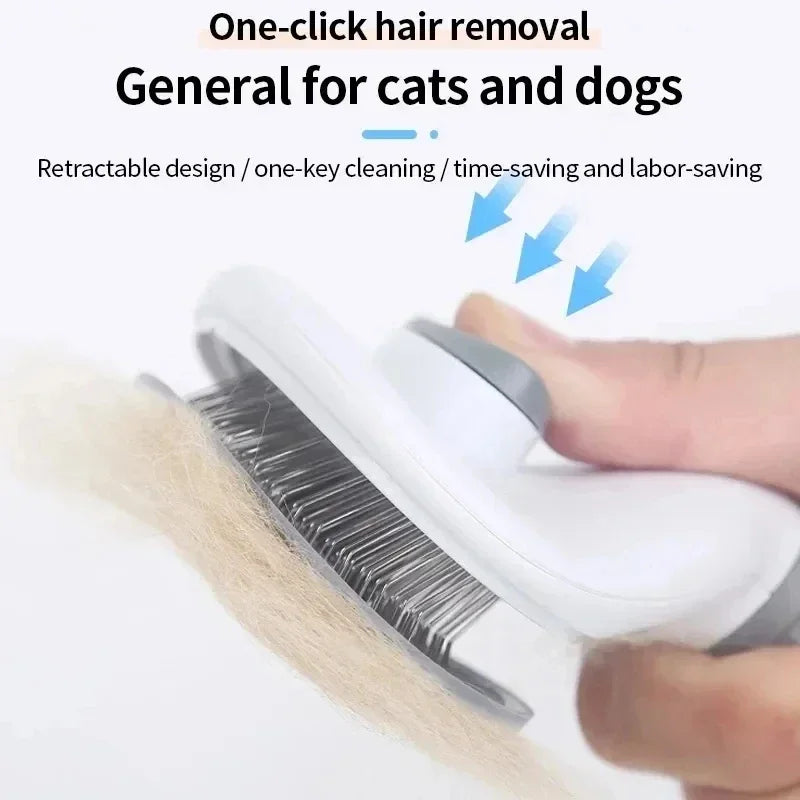 Self-Cleaning Pet Brush – Grooming Comb for Dogs & Cats