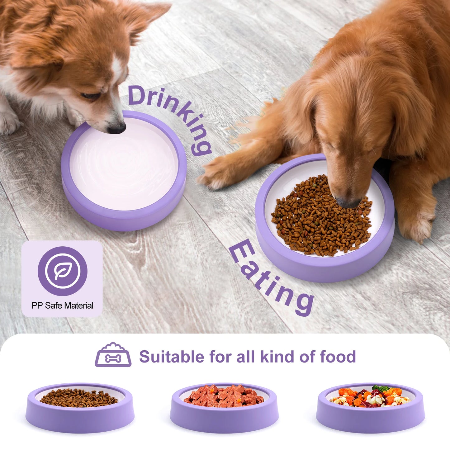 Anti-Gulping Dog Bowl – Slow Feeder & Non-Slip Design