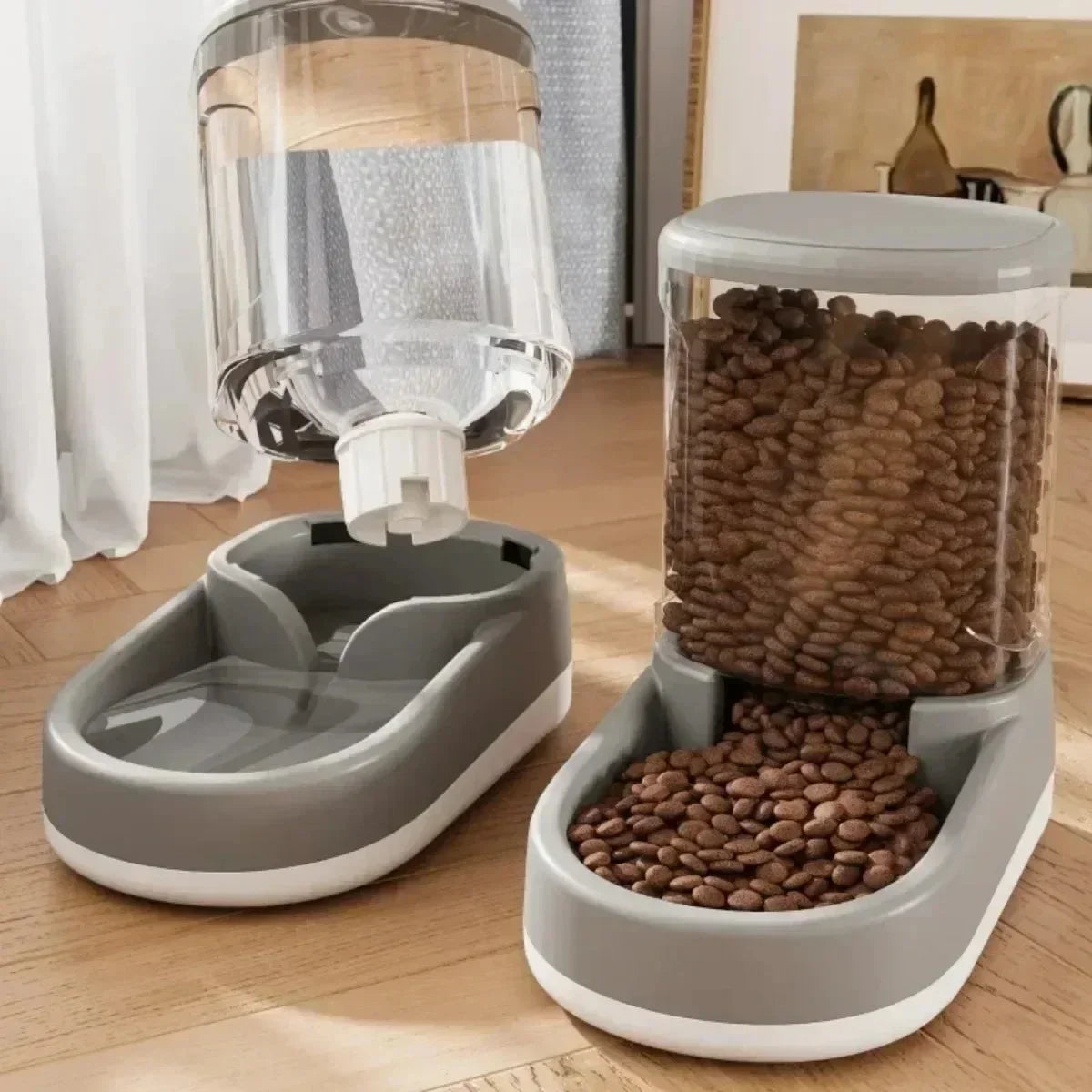 Automatic Pet Feeder & Water Dispenser – Food Bowl for Cats & Dog