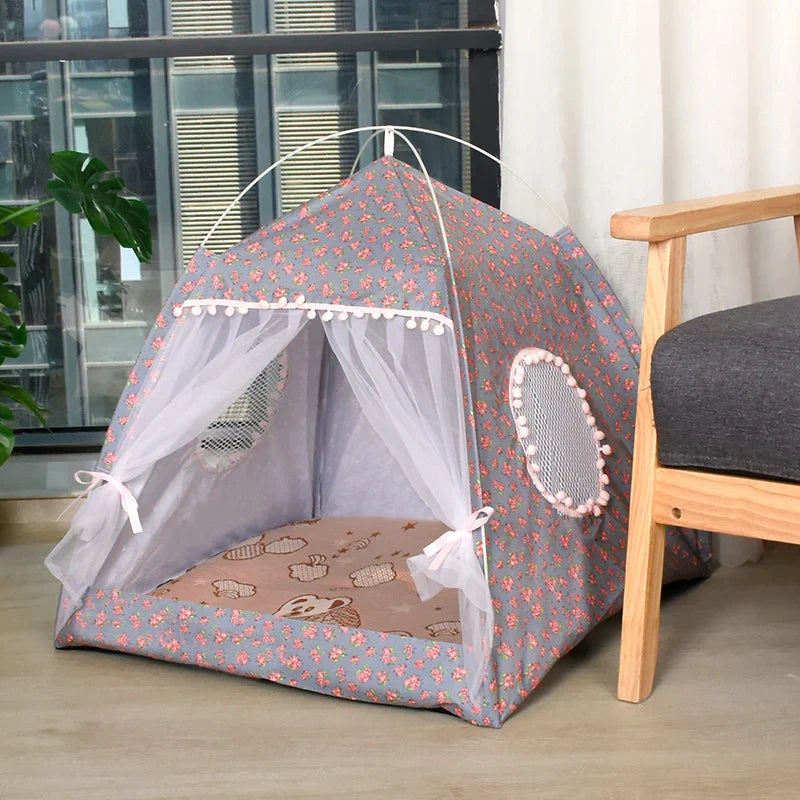 Cat Flower Tent