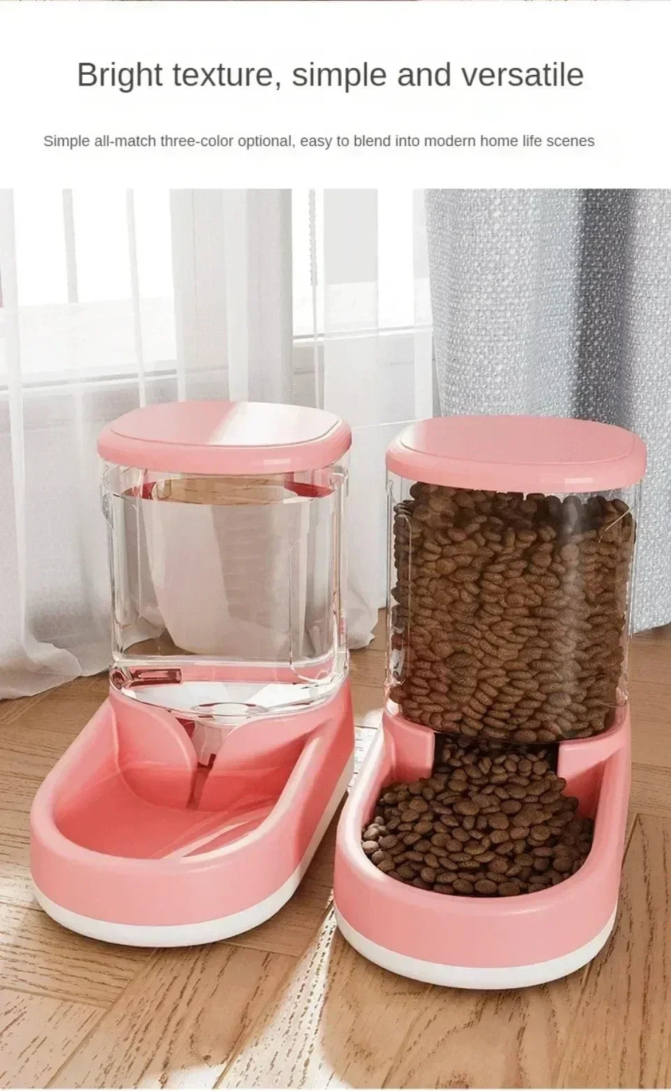 Automatic Pet Feeder & Water Dispenser – Food Bowl for Cats & Dog