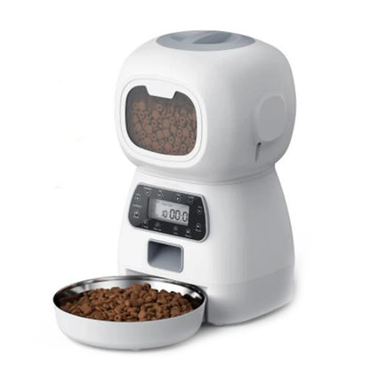 3.5L Smart Automatic Pet Feeder – Timer & Steel Bowl🐶