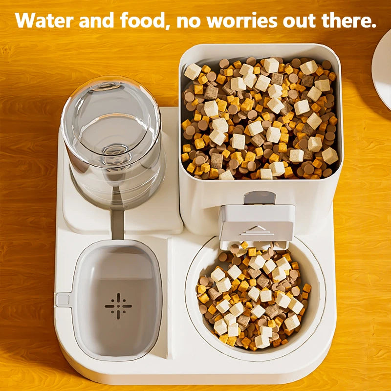 Automatic Pet Feeder & Water Fountain – Large Capacity for Cats & Dogs