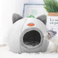 Cozy Winter Cat Bed – Deep Sleep Basket & Small Dog House Tent