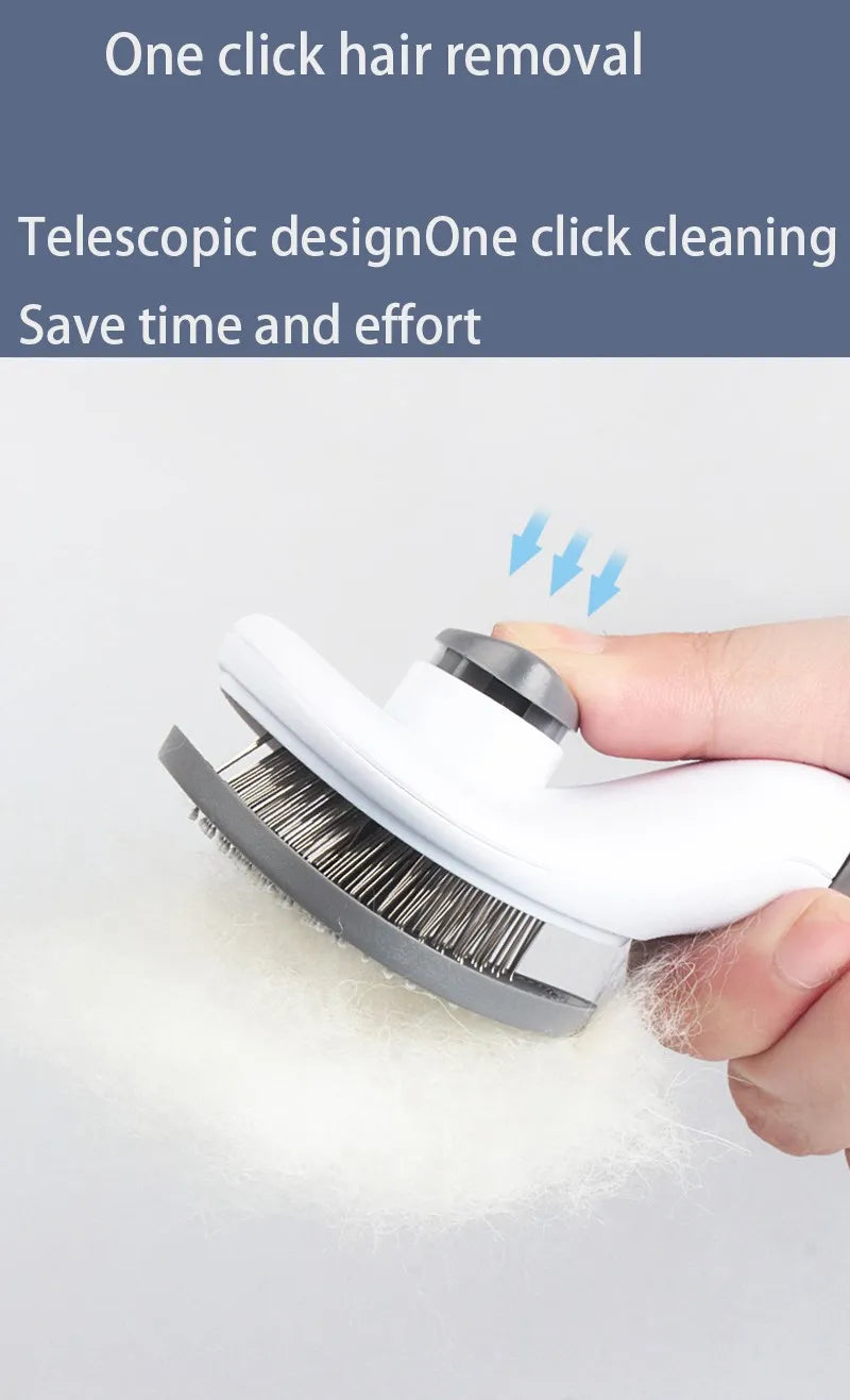 Pet Hair Brush – Grooming Comb for Dogs & Cats, Fur Remover Tool