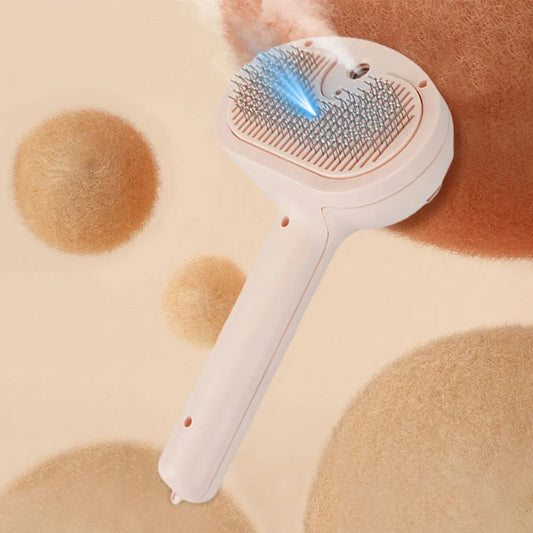 Rechargeable Cat Grooming Brush – Spray, Massage & Easy Clean🐶