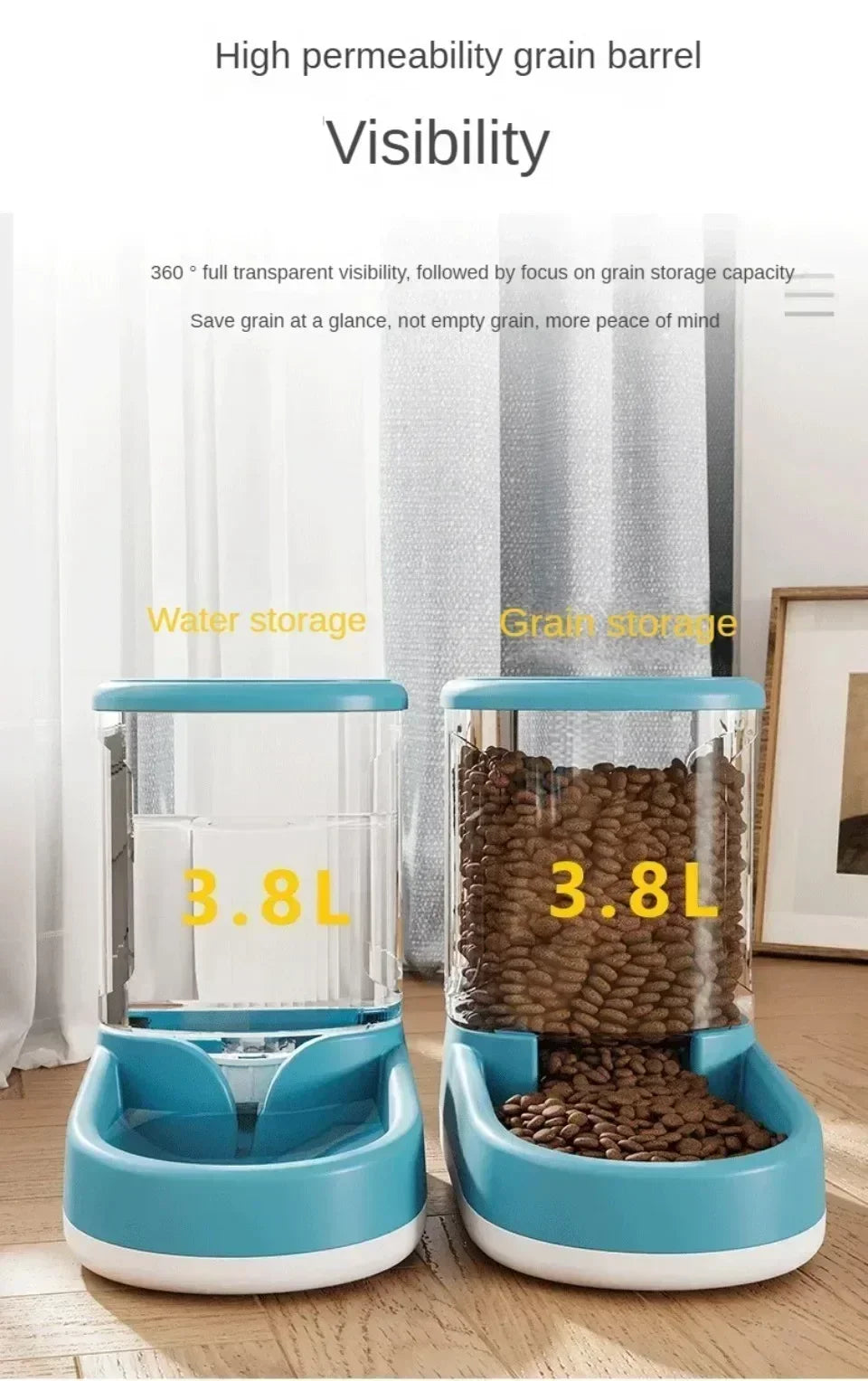 Automatic Pet Feeder & Water Dispenser – Food Bowl for Cats & Dog