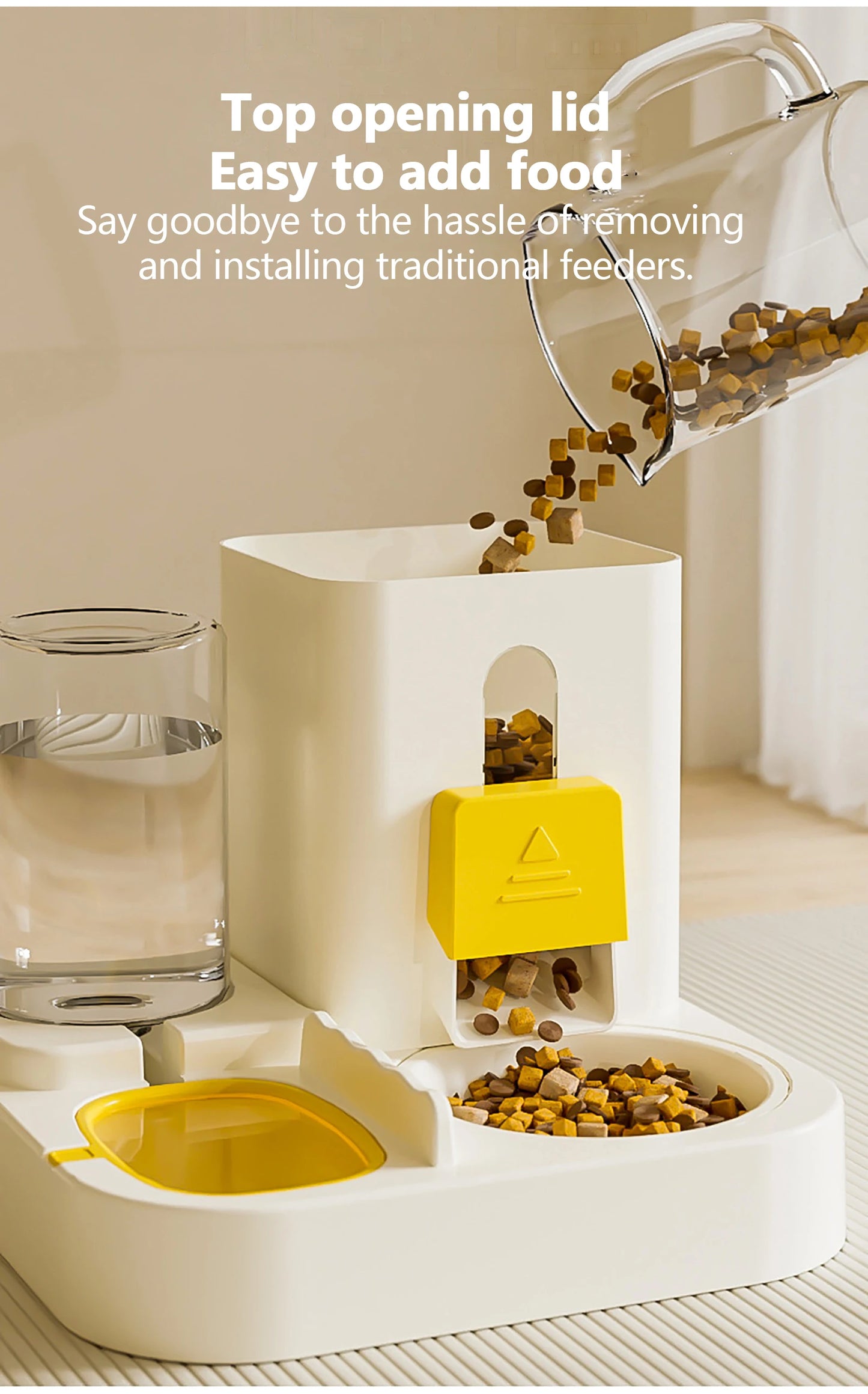 Automatic Pet Feeder & Water Fountain – Large Capacity for Cats & Dogs